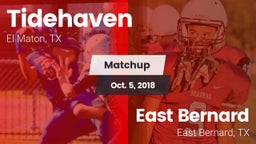 Matchup: Tidehaven High vs. East Bernard  2018