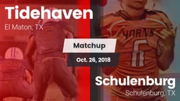 Matchup: Tidehaven High vs. Schulenburg  2018