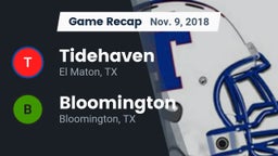 Recap: Tidehaven  vs. Bloomington  2018