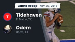 Recap: Tidehaven  vs. Odem  2018