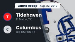Recap: Tidehaven  vs. Columbus  2019