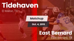 Matchup: Tidehaven High vs. East Bernard  2019