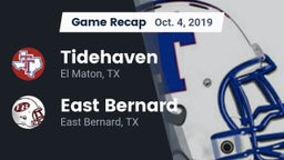 Recap: Tidehaven  vs. East Bernard  2019