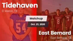 Matchup: Tidehaven High vs. East Bernard  2020