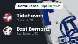 Recap: Tidehaven  vs. East Bernard  2022