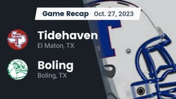 Recap: Tidehaven  vs. Boling  2023