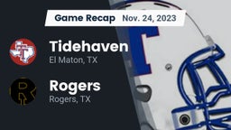 Recap: Tidehaven  vs. Rogers  2023