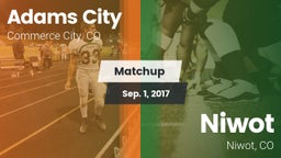 Matchup: Adams City High vs. Niwot  2017