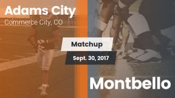 Matchup: Adams City High vs. Montbello  2017
