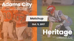 Matchup: Adams City High vs. Heritage  2017