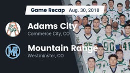 Recap: Adams City  vs. Mountain Range  2018