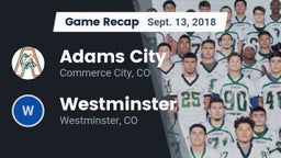Recap: Adams City  vs. Westminster  2018
