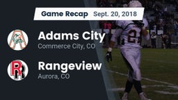 Recap: Adams City  vs. Rangeview  2018