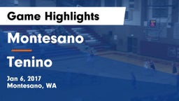 Montesano  vs Tenino  Game Highlights - Jan 6, 2017