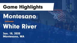 Montesano  vs White River Game Highlights - Jan. 18, 2020