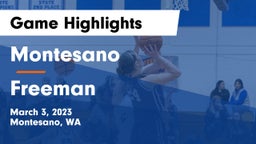 Montesano  vs Freeman  Game Highlights - March 3, 2023