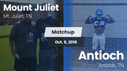Matchup: Mt. Juliet vs. Antioch  2016