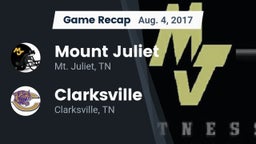 Recap: Mount Juliet  vs. Clarksville  2017