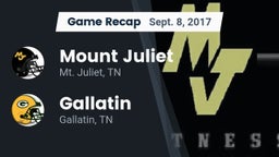 Recap: Mount Juliet  vs. Gallatin  2017