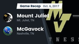 Recap: Mount Juliet  vs. McGavock  2017