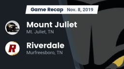 Recap: Mount Juliet  vs. Riverdale  2019