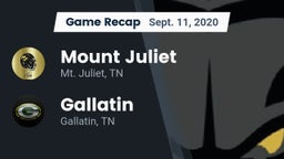 Recap: Mount Juliet  vs. Gallatin  2020