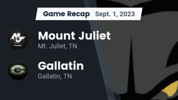 Recap: Mount Juliet  vs. Gallatin  2023