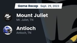 Recap: Mount Juliet  vs. Antioch  2023