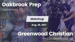 Matchup: Oakbrook Prep High vs. Greenwood Christian  2017