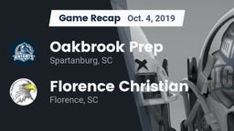 Recap: Oakbrook Prep  vs. Florence Christian  2019