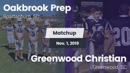 Matchup: Oakbrook Prep High vs. Greenwood Christian  2019
