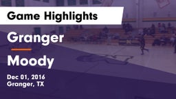 Granger  vs Moody  Game Highlights - Dec 01, 2016