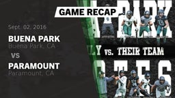 Recap: Buena Park  vs. Paramount  2016