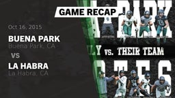 Recap: Buena Park  vs. La Habra  2015