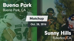 Matchup: Buena Park High vs. Sunny Hills  2016