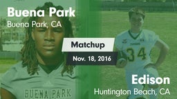 Matchup: Buena Park High vs. Edison  2016