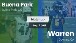 Matchup: Buena Park High vs. Warren  2017