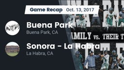 Recap: Buena Park  vs. Sonora  - La Habra 2017