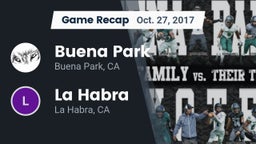Recap: Buena Park  vs. La Habra  2017
