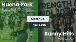 Matchup: Buena Park High vs. Sunny Hills  2017