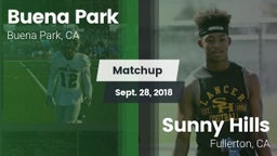 Matchup: Buena Park High vs. Sunny Hills  2018