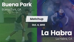 Matchup: Buena Park High vs. La Habra  2019