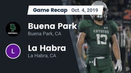 Recap: Buena Park  vs. La Habra  2019
