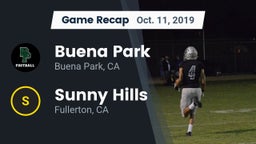 Recap: Buena Park  vs. Sunny Hills  2019