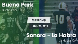 Matchup: Buena Park High vs. Sonora  - La Habra 2019