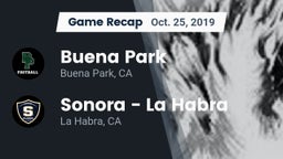 Recap: Buena Park  vs. Sonora  - La Habra 2019
