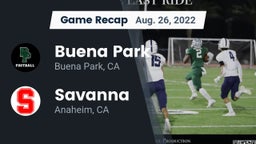 Recap: Buena Park  vs. Savanna  2022