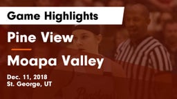 Pine View  vs Moapa Valley  Game Highlights - Dec. 11, 2018
