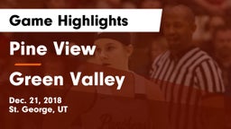 Pine View  vs Green Valley  Game Highlights - Dec. 21, 2018