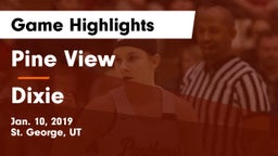 Pine View  vs Dixie  Game Highlights - Jan. 10, 2019
